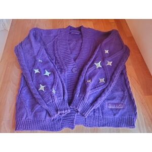 NEW Taylor Swift Speak Now Taylor's Version Purple Star Cardigan XS/SM Small